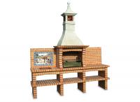 Ref. 263 - 235 cm x 75 cm x 220 cm, LxAxA | Parrilla 60 cm x 40 cm, LxA